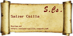 Salzer Csilla névjegykártya